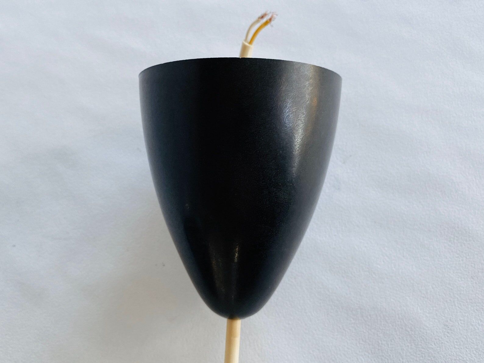 Vintage bakelite & glass hanging lamp