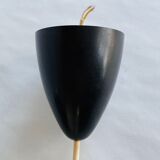 Vintage bakelite & glass hanging lamp