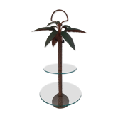 Palm cake display.
