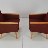 Paire de fauteuils design du milieu du siècle, années 1960.