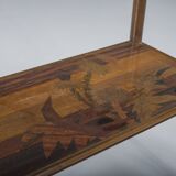 French Art Nouveau Marquetry Table by Emile Galle, 1900s