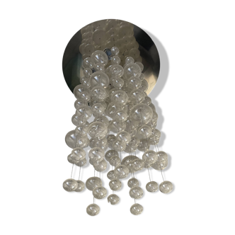 Merano glass pendant light / chandelier 1967, designer Patrick Jouin, Ether S 150, Leucos