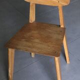 Vintage wooden chair for children from the 1960s:1970s