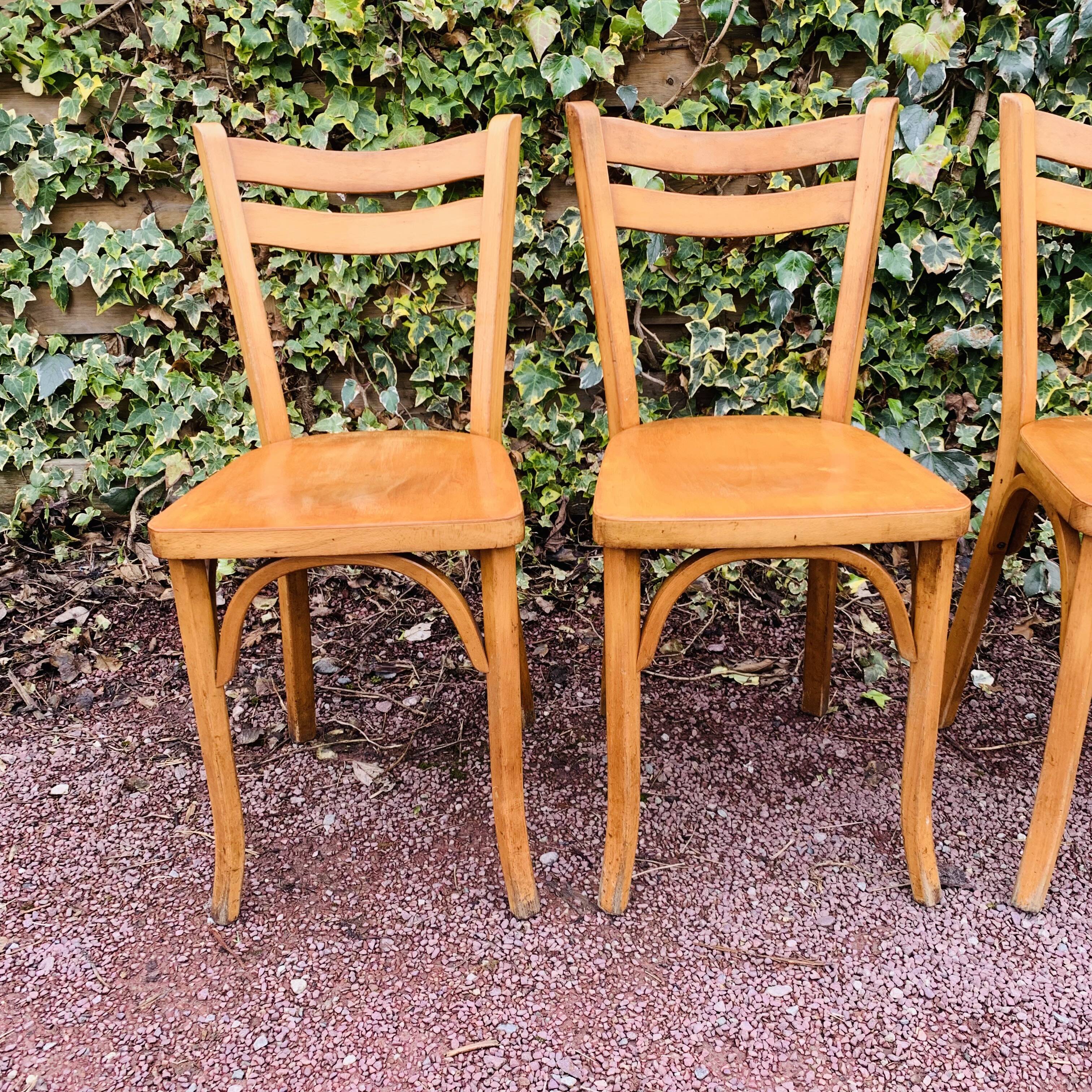 Set of 6 60s bistro chairs