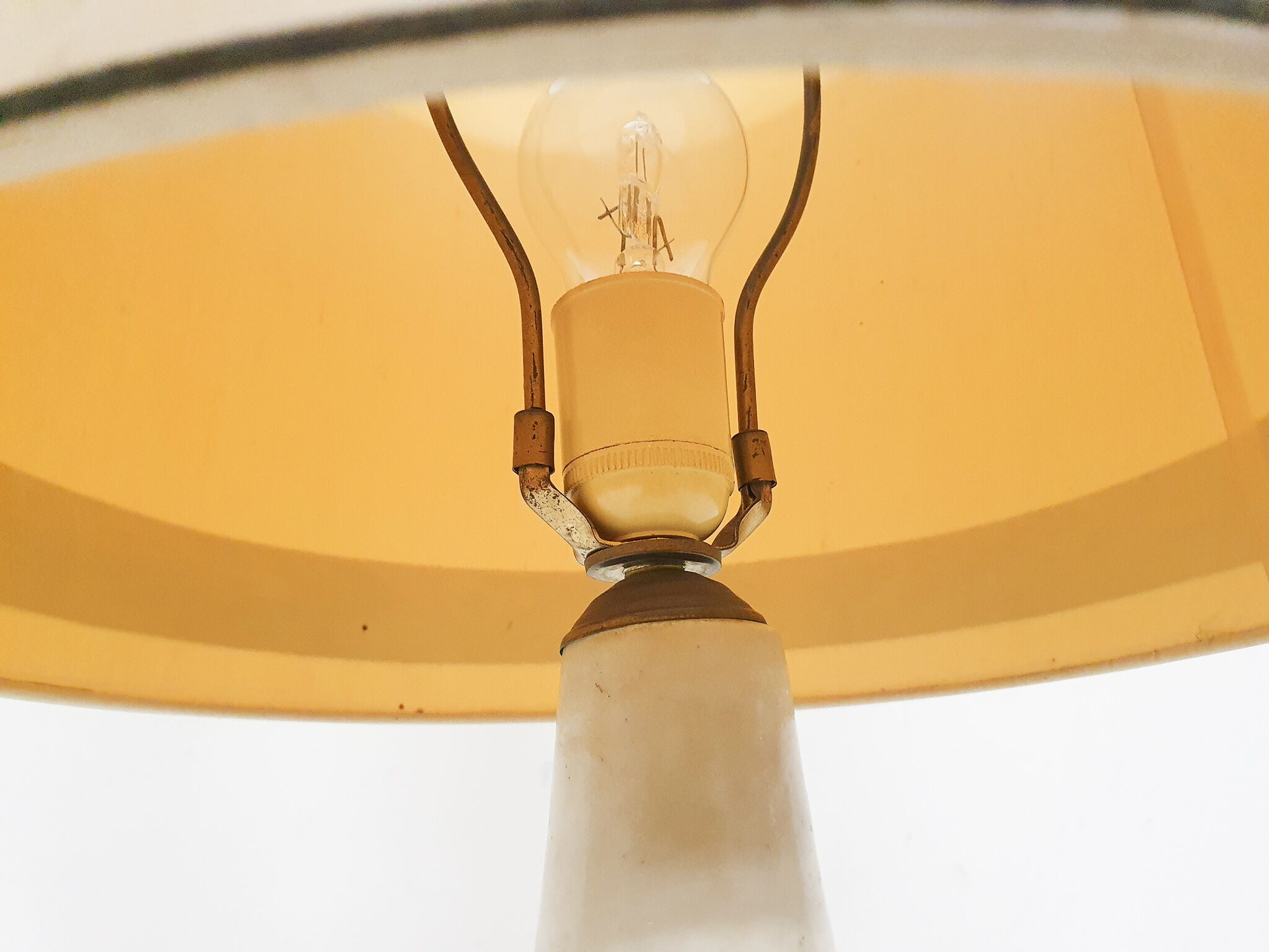 White ceramic table light by Mobach, The Netherlands, 1950's