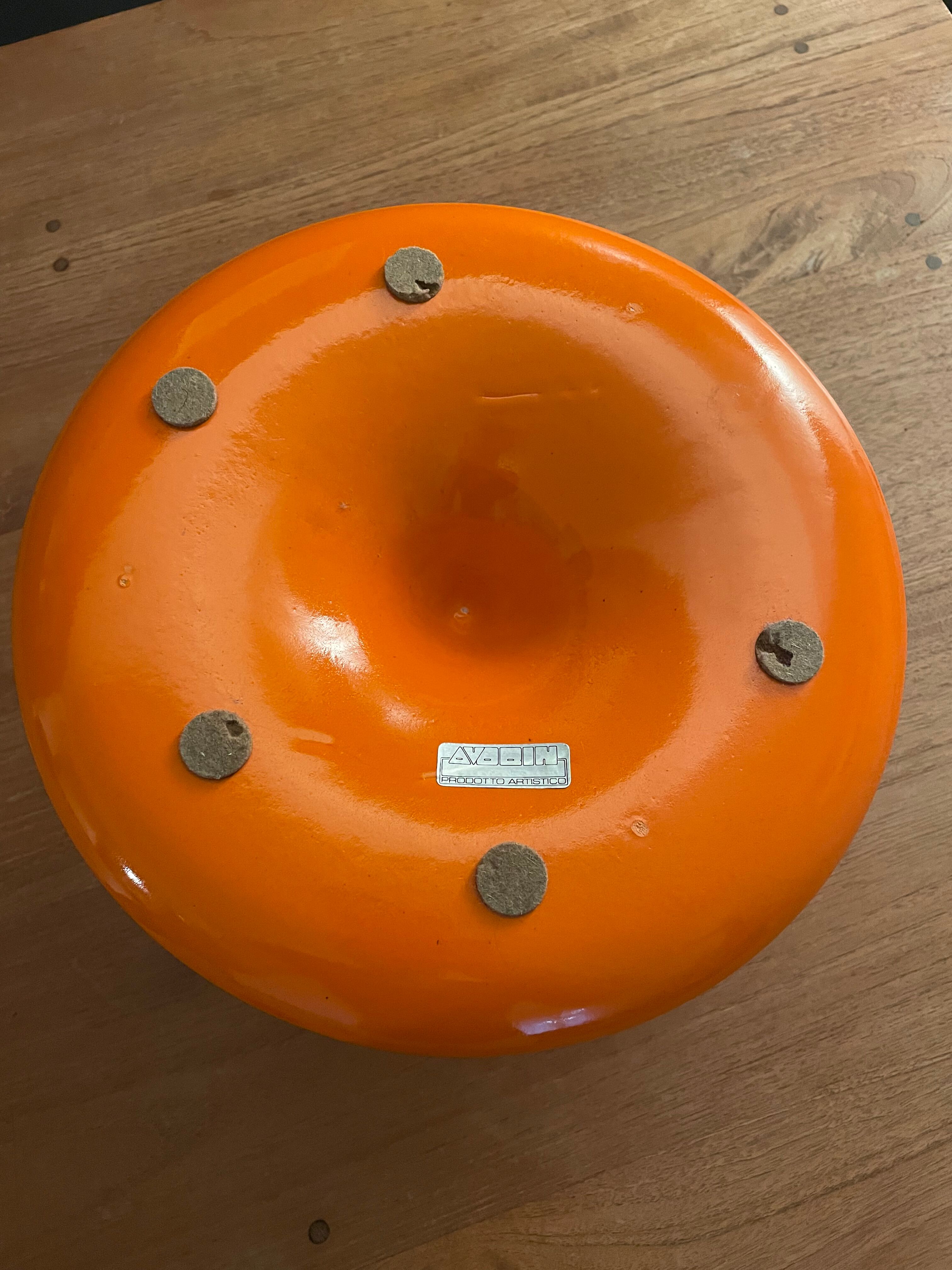 Orange space age fruit cup