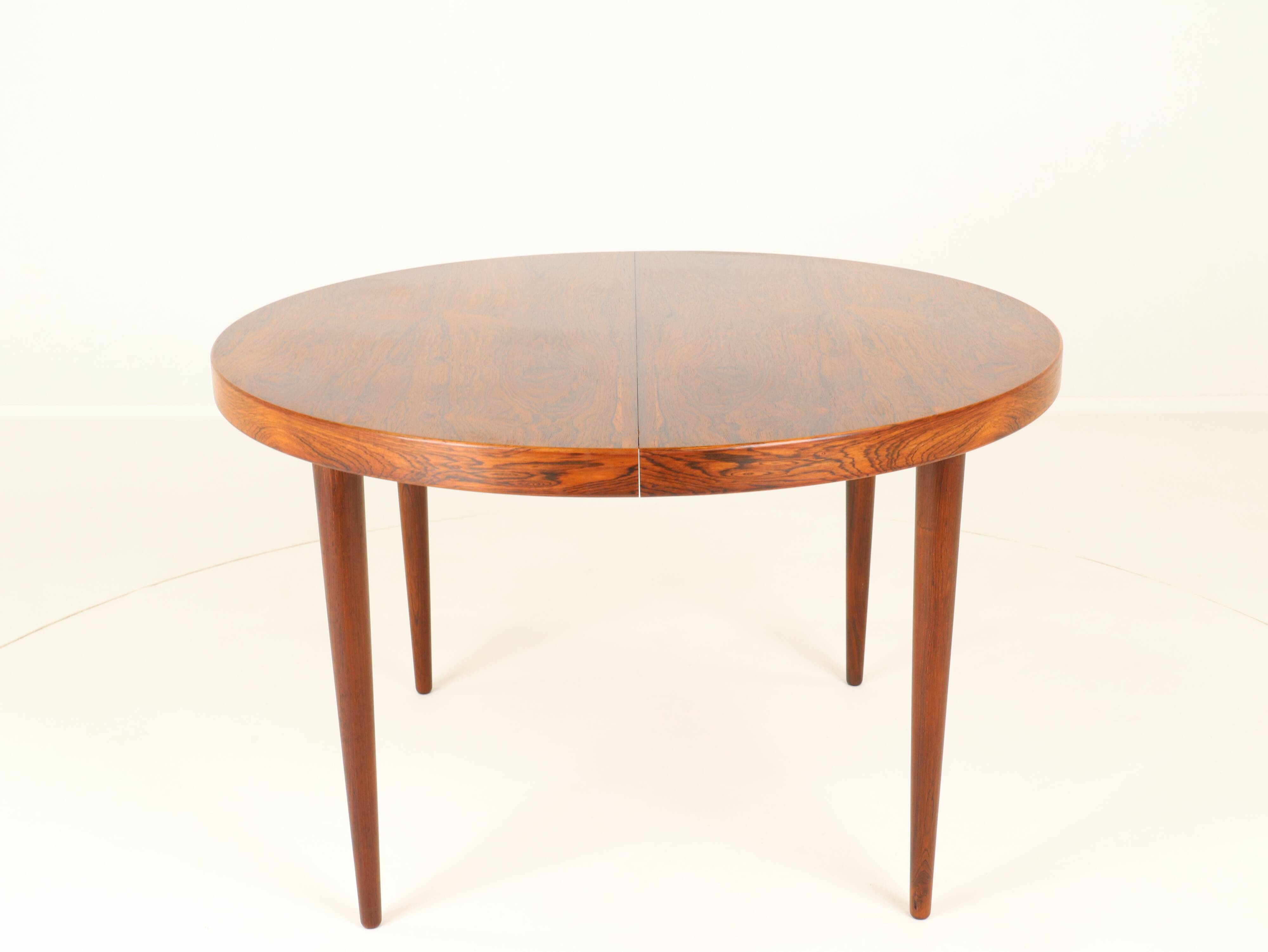 Extendable Rosewood Dining Table Model 56 by Villy Schou Andersen, Denmark, 1960s