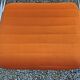 Set of 6 designer chairs from the 70s orange fabrics and chrome tubes