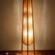 Lampe de sol en sisal et teck par Temde