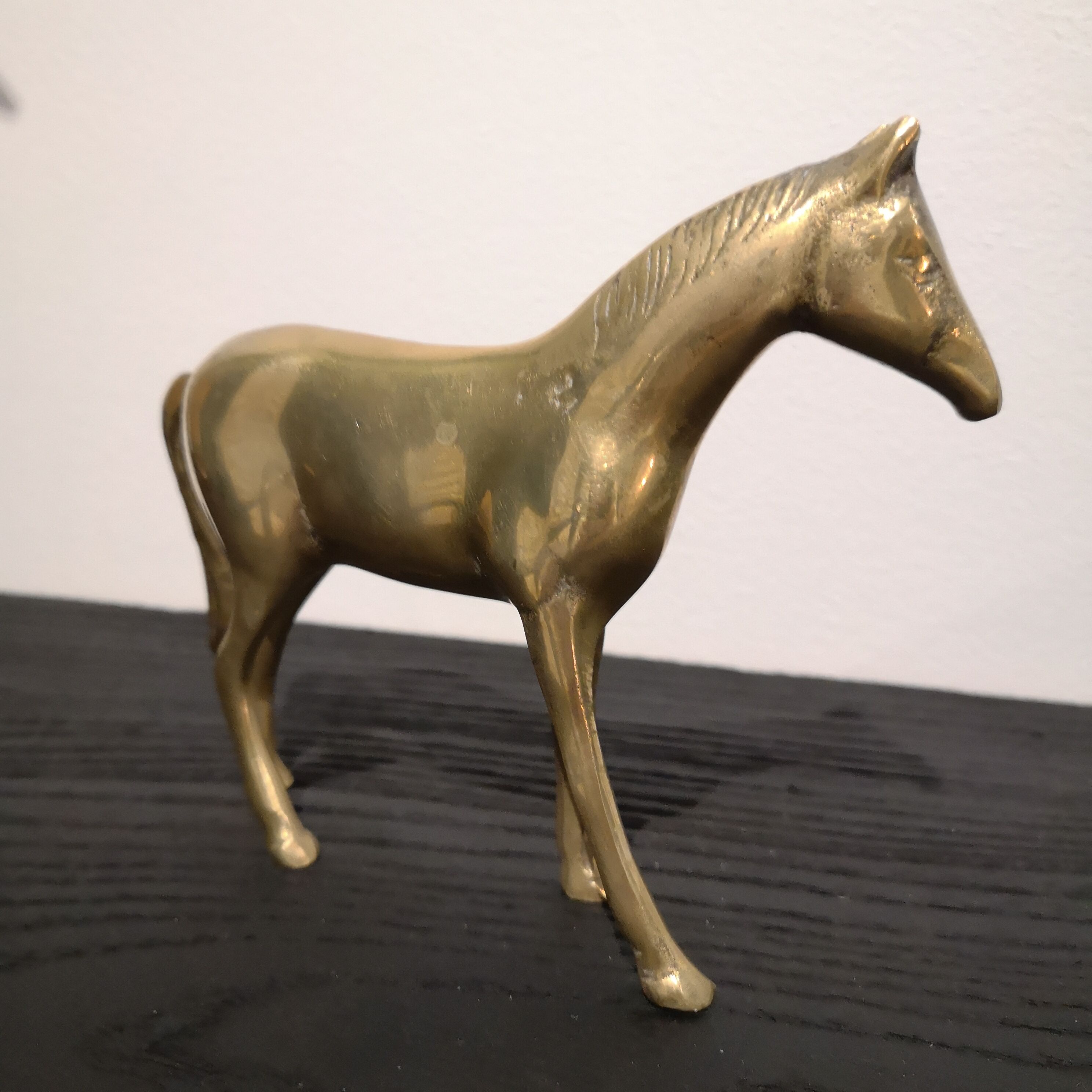Brass horse