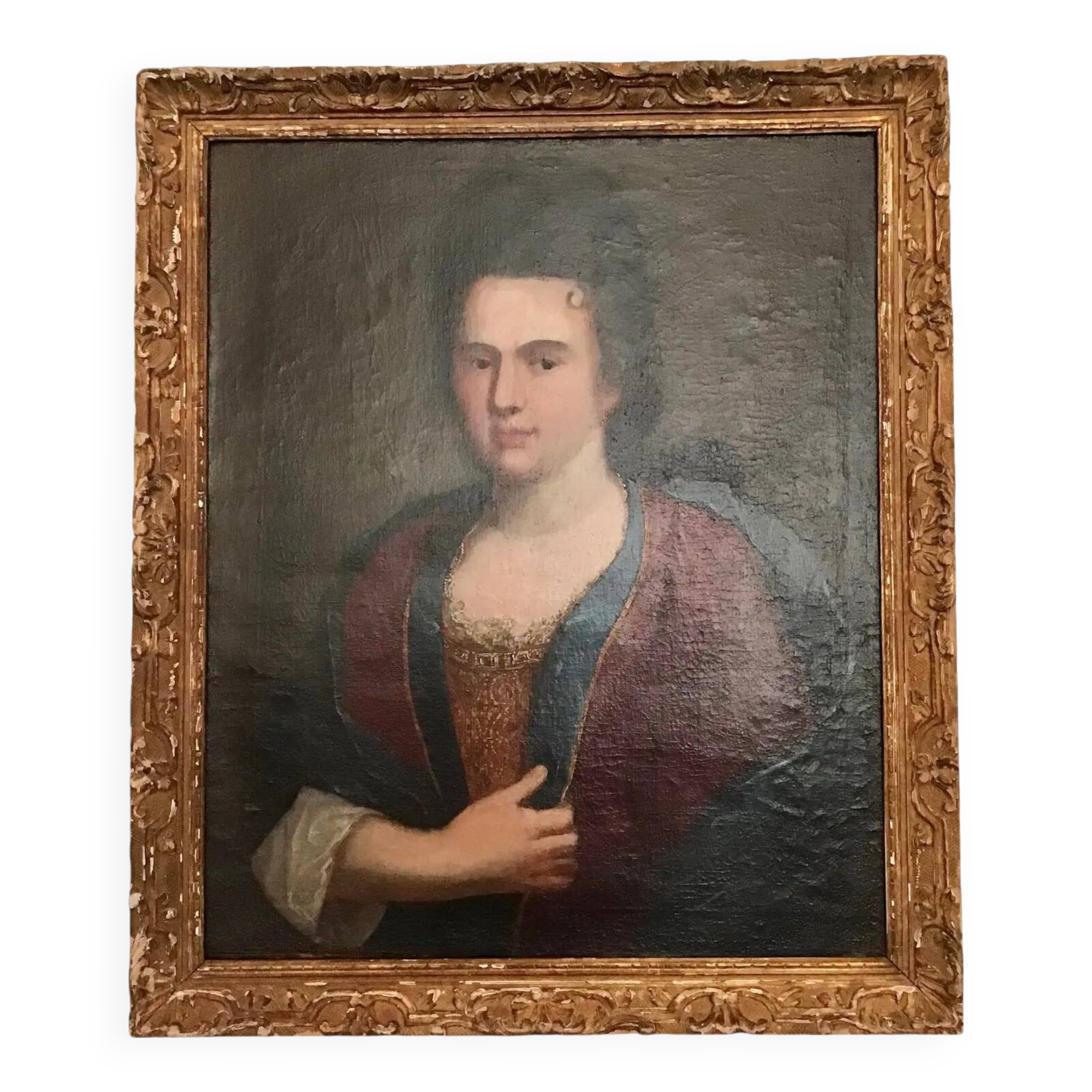 French 18th Century Portrait of a Noble Woman