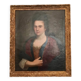 French 18th Century Portrait of a Noble Woman