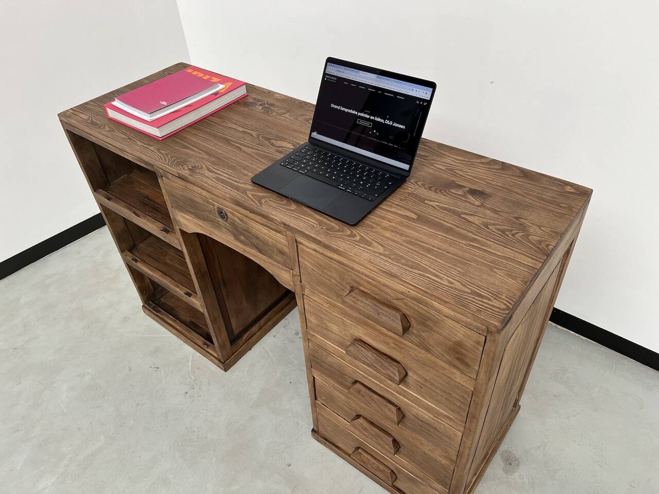 Old trade counter with drawers