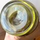 Vintage green glass soliflore vase 70s
