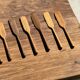 Small spatula, teak spreading knife, Indonesian monoxyle L18 l2.
