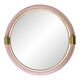 Mid-Century Modern Round Torchon-Torciglione Murano Glass Mirror in Barovir