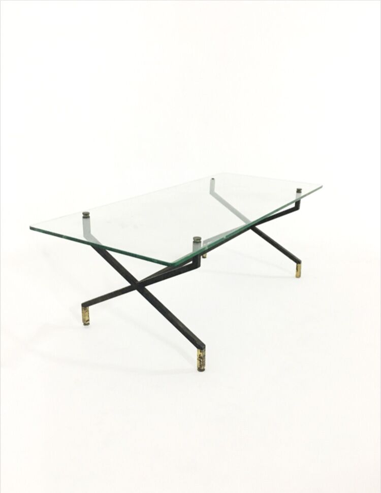 Glass coffee table