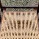 Set of 4 folding chairs wood and canning of the 70s