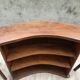 Bar and 2 brutalist stools in massive elm circa 1960