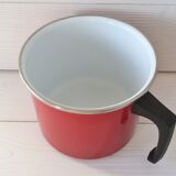 Pot à lait acier émaillé vintage 60/70