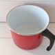 Milk pot - 17 vintage enamelled steel 60/70