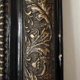 Antique Louis Philippe mirror in black and gold, 93X68cm