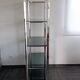 Vintage chrome and glass shelf