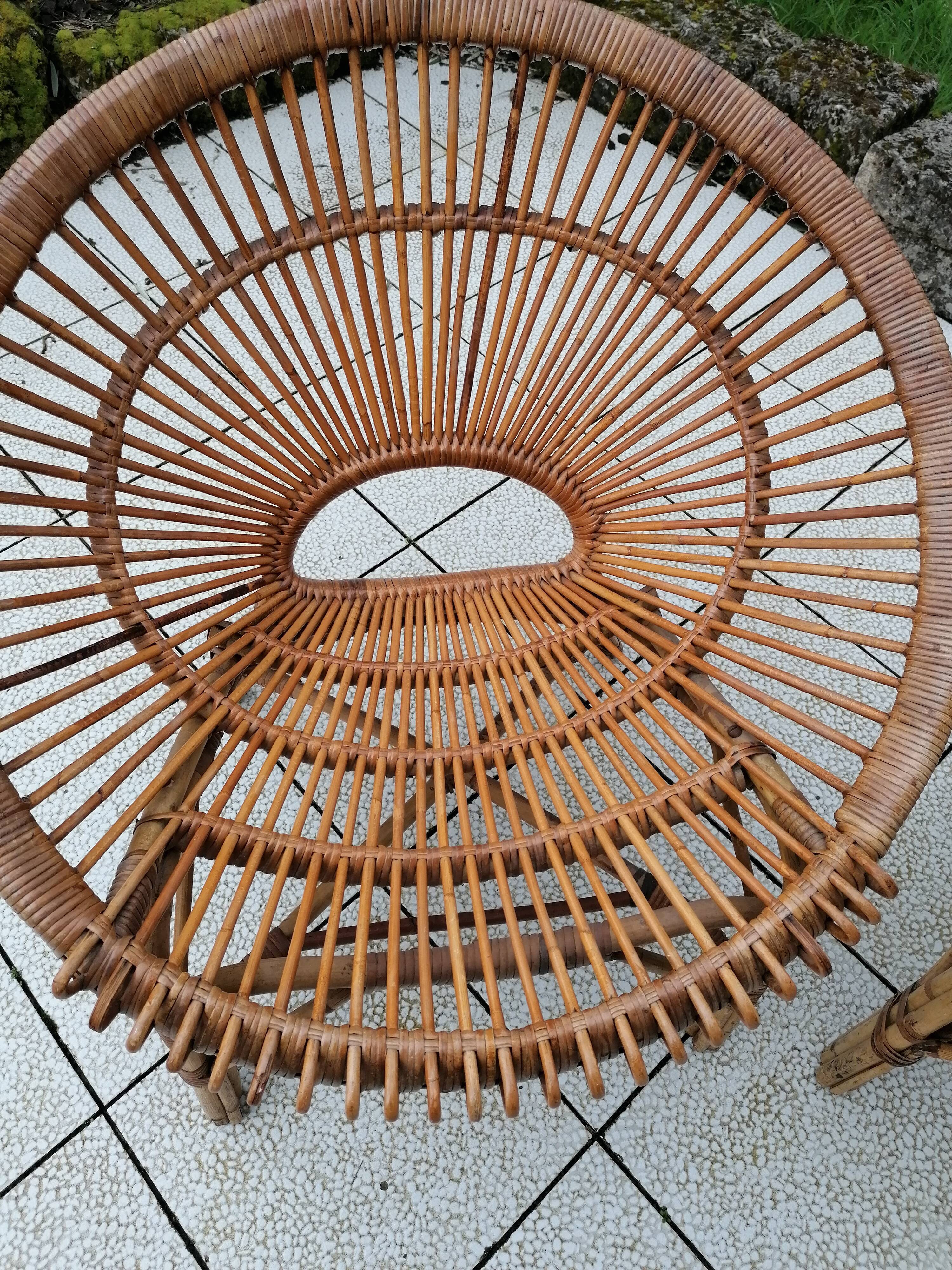 Pair of rattan chairs