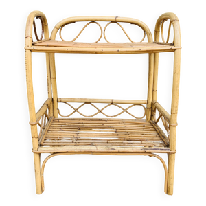 Table de chevet en rotin