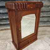 Antique medicine cabinet hanging cabinet Art Deco oak