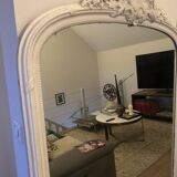 Antique Louis XV style mirror - mercury glass - 175 x 110 cm