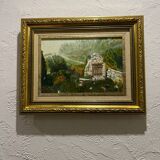Peinture à l’huile « Le vieux Puy en Provence »