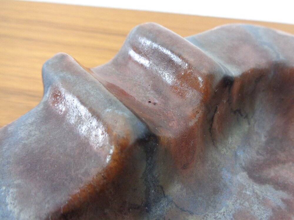 Brutalist ceramic ashtray, 1940s