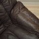 Leather swivel armchair, Danish design, 1960s, designer: H.W. Klein, manufacture: Bramin