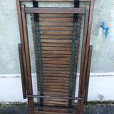 Vintage solid teak deckchair