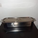 Oval stainless steel fish counter new condition