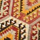 6x9 Large Geometric Style Multicolor Style Wool Vintage Kilim Rug,182x283cm