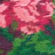 Moldavian wool handwoven floral rug - 210x162cm