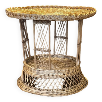 rattan coffee table