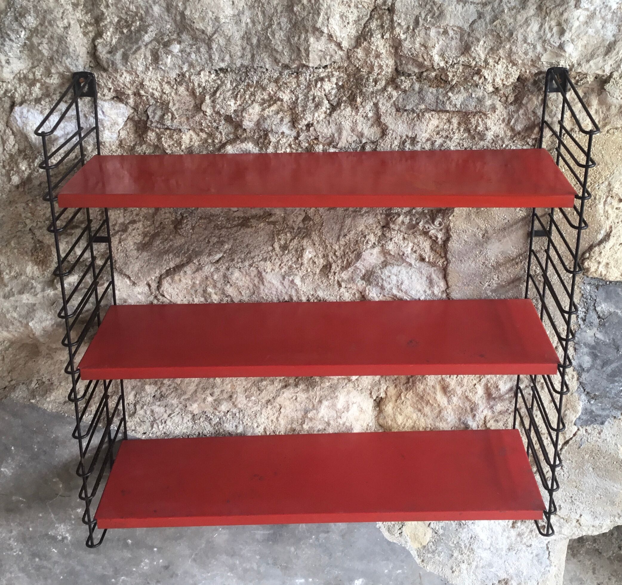Metal walled shelf by Adriaan Dekker for Tomado 1950