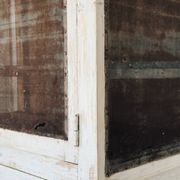 Buffet, vaisselier en bois patiné écru