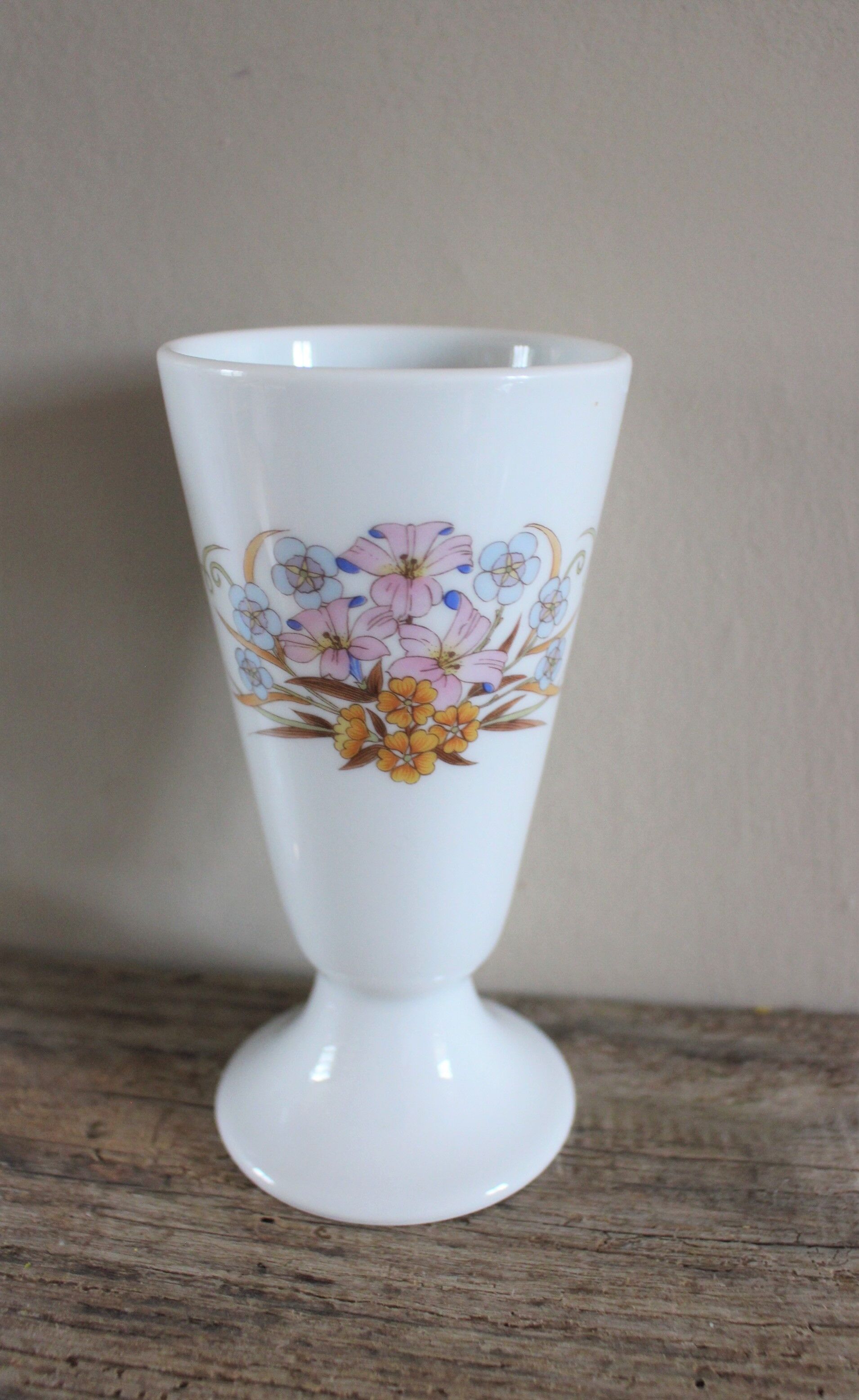 Mazagran avec anse en porcelaine gris-bleu 17cl