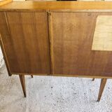 Vintage storage unit on compass legs by SAM Circa 50's/60's