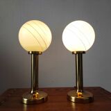 Paire de lampes boules, 1970