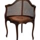 Louis XV Style Walnut Office Chair