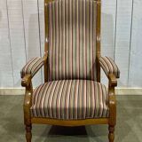 Voltaire III armchair, late 19th century, in cherry wood
