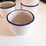4 tasses anciennes en grès