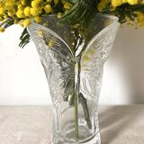 Glass butterfly vase