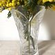 Glass butterfly vase