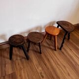 Set of 4 mismatched stools